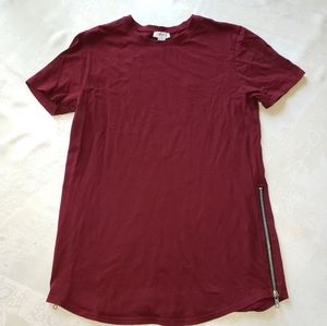 Side Zip T-shirt